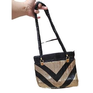 Vintage metallic mesh purse